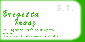 brigitta krosz business card